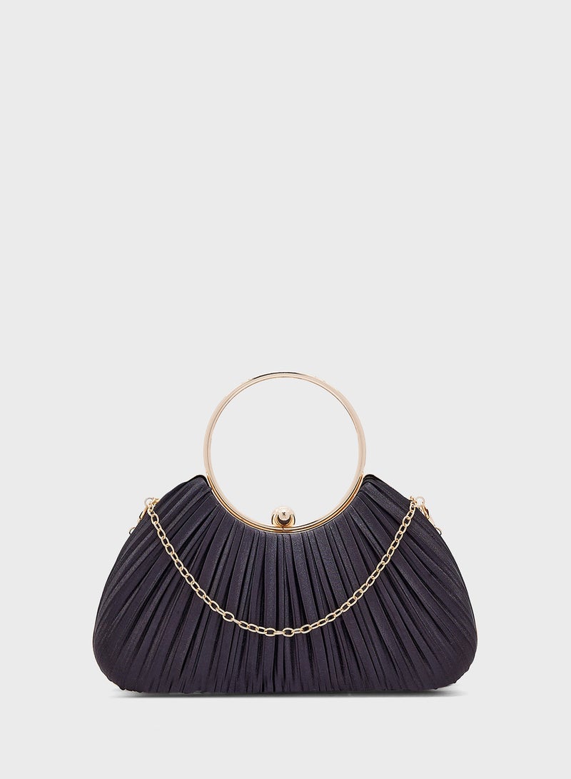 Khizana Pleated Clutch Bag - Image 1