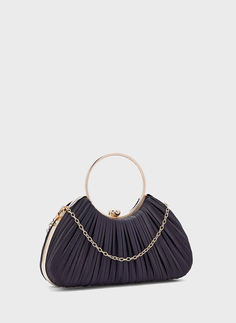 Khizana Pleated Clutch Bag - Image 3