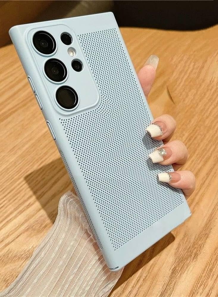 عام غطاء تبريد بشبكة تهوية لسامسونج إس 25 الترا - هيكل صلب يسمح بتبادل الهواء.