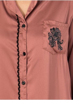 Styli Lace Pocket Detail Nightshirt  - Image 3
