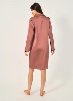 Styli Lace Pocket Detail Nightshirt  - Image 4