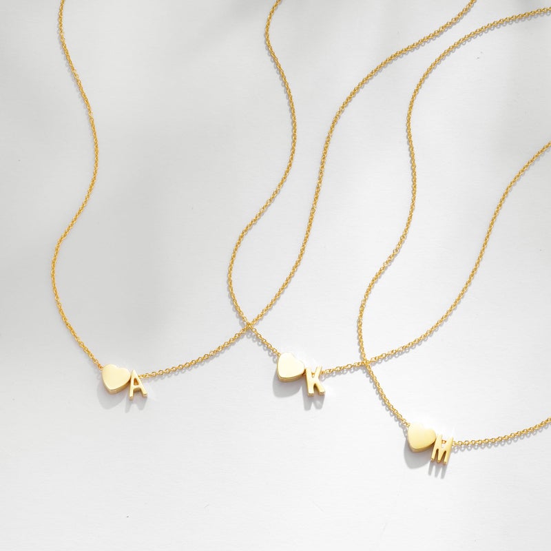 Treasure Bender Initial Necklaces for Women Girls - Heart Initial A Necklace Teen Girl Gifts Trendy Stuff 5 6 7 8 9 10 11 12 Year Old Girl Birthday Gifts - Image 5