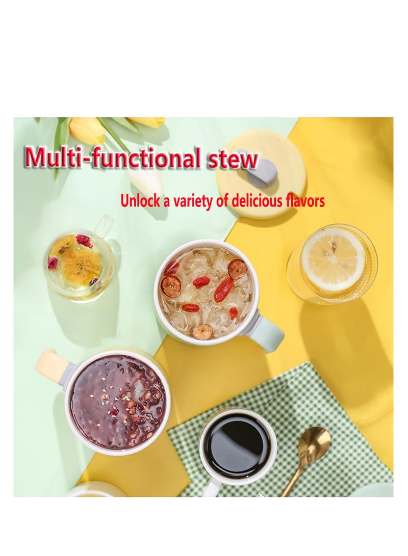 Excefore Temperature Control Smart Mug Warmer, 450 ML Adjustment of Temperature and Time Mini Electric Stew Cup, for Heating Coffee, Beverage, Milk, Tea, Green - Image 3