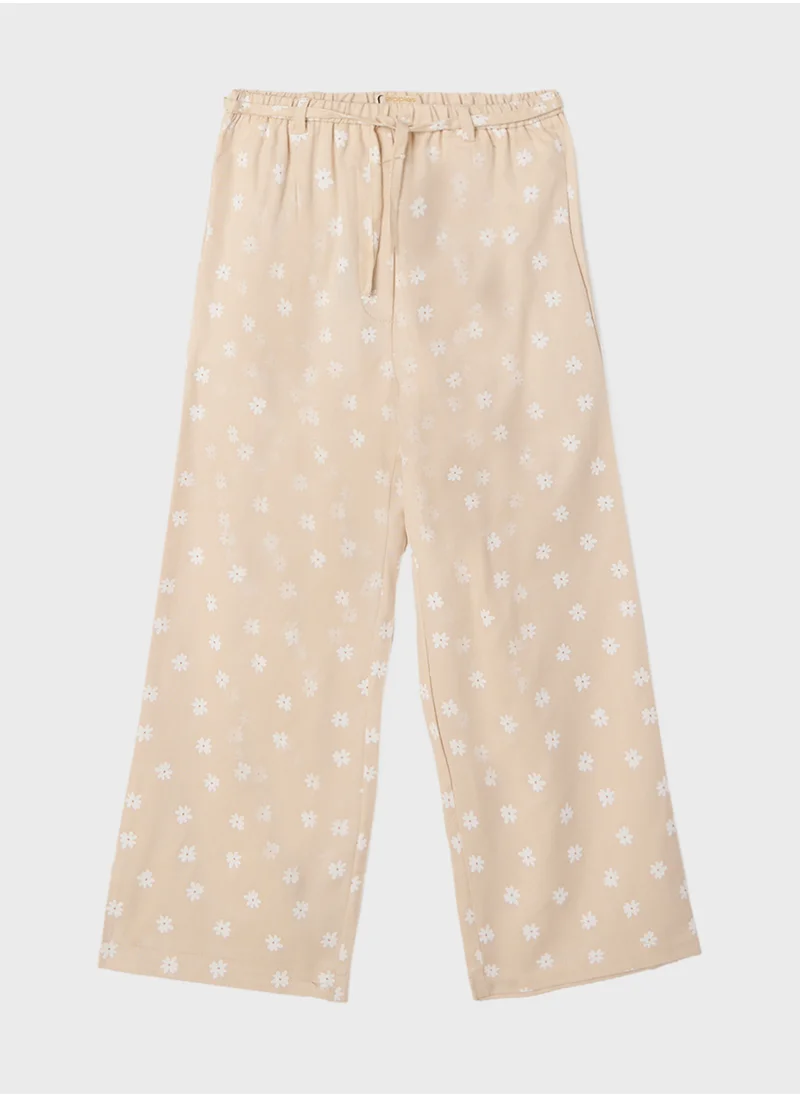 Ripples Girls Wide-Leg Pant