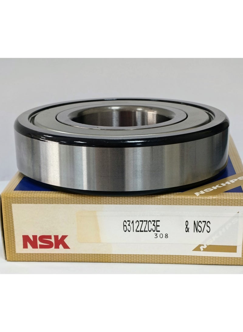 NSK رمان بلي أصلي NSK 6312ZZC3 - محمي بغطاء معدني - 60×130×31 مم - Image 4
