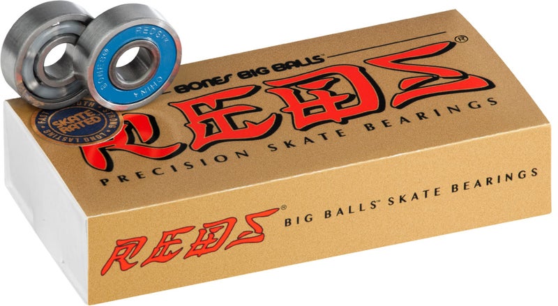 Bones Big Balls Reds Skate Bearings 8mm 16 Pack - Image 1