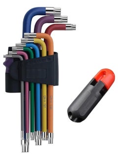 Y&D Hex Key Allen Wrench Set, Star Coloured Set T10, T15, T20, T25, T27, T30, T40, T45, T50 for Furniture Assembly, Bicycle Maintenance, Household DIY 9 Pcs  - Image 1