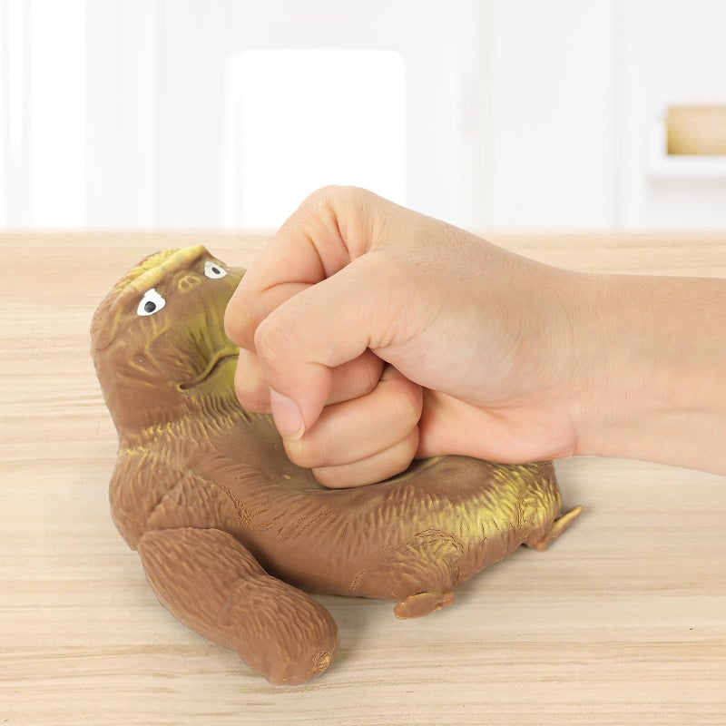 Ainiv Anti-Stress Toy, Gorilla Figure for Stress Relief, Latex Monkey Gorilla Toys, Soft Squeeze Toy, Suitable for All Ages - Image 2