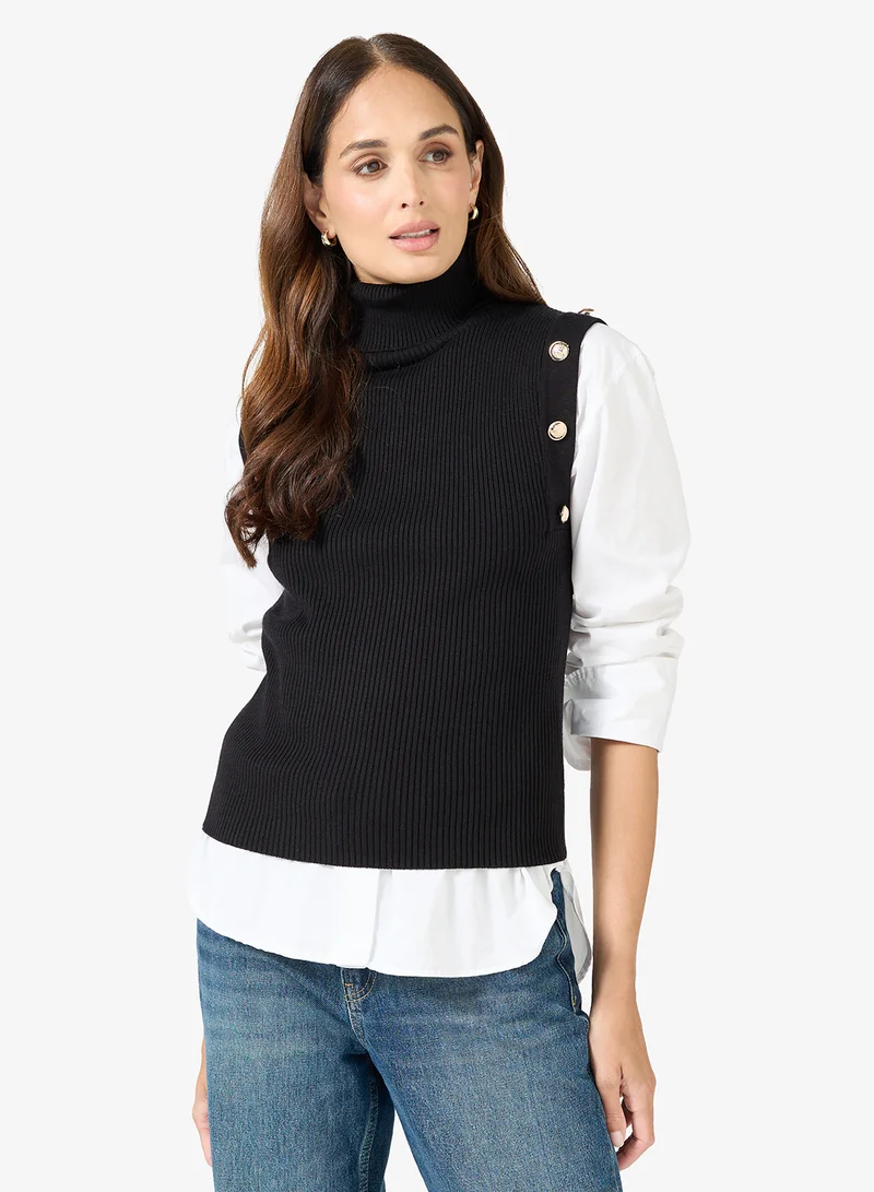 ELLA Sleeveless Ribbed Sweater