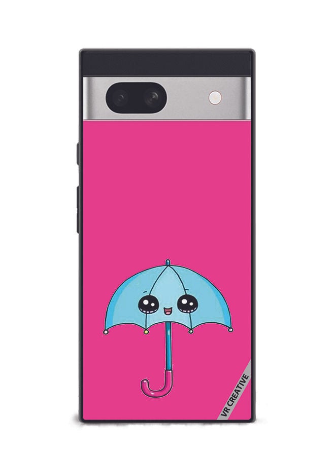 VR CREATIVE Protective Case Cover For Google Pixel 7a Umbrella Design Multicolour - Image 1