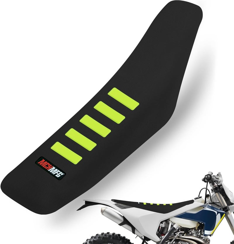 MCHMFG Ribbed Seat Cover for Motorcycle Dirt Bikes - Black - Image 1