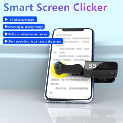 Feeziloe Auto Clicker for Smart Phone, Rechargeable Phone Screen Tapper, Fast Click Simulation Finger Continuous Click for Gaming, Live, Adjustable Speed Physical Clicker - Image 5