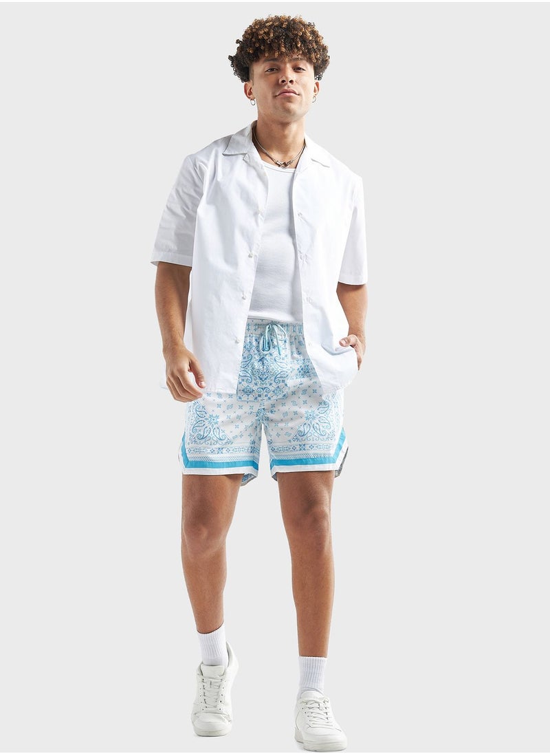 FAV Printed Drawstring Shorts  - Image 4