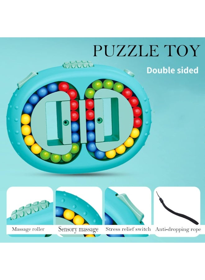 Jiuhao Magic Spinning Balls Toy for Kids, Magic Finger Spinning Puzzle for Stress Relief, Intelligence Toy for Adults and Teens - Excellent Creative Toys for Gifts (Blue) - Image 3