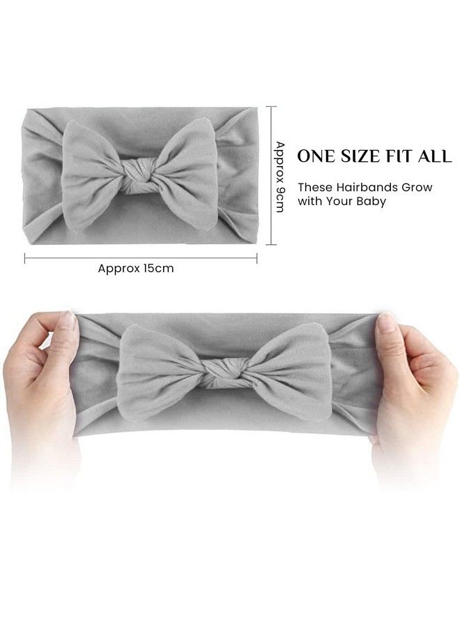 maycreate 6 Piece Baby Nylon Headbandsturban Knotted Girls Hairband Super Soft And Stretchy Hair Wrap For Newborn Toddle Childrens Girls 123456 Year Old - Image 3