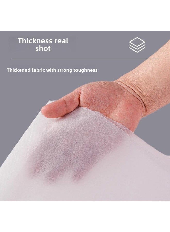 Disposable Towel Wood Pulp Foot Therapy Foot Bath Special Foot Wipe Beauty Salon Pillow Towel Household Hairdressing Shop Nail Tissue-Color:Wood Pulp Plain Folding 28*58cm 【95 Sheets】 - Image 3