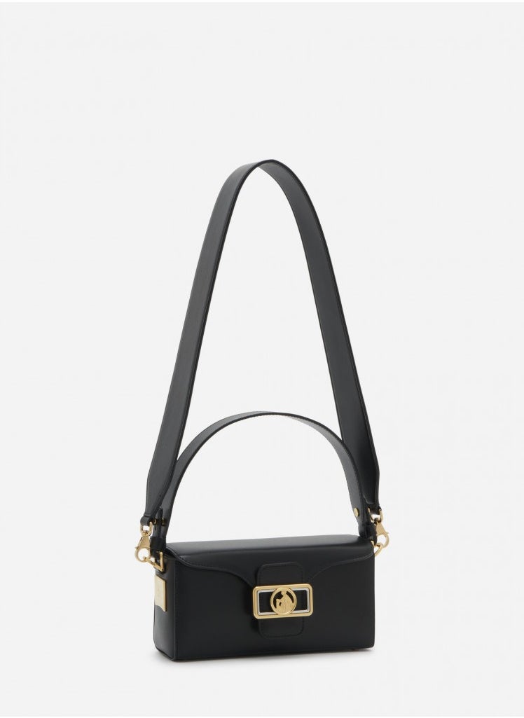 LANVIN PARIS Lanvin Nano Pencil Shiny Leather Shoulder Bag Black  - Image 2