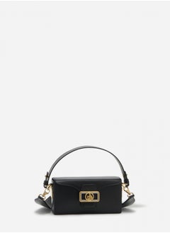 Lanvin Nano Pencil Shiny Leather Shoulder Bag Black