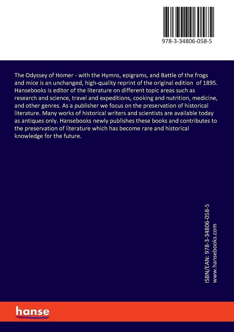The Odyssey of Homer: with the Hymns, epigrams, and Battle of the frogs and mice  - Image 2