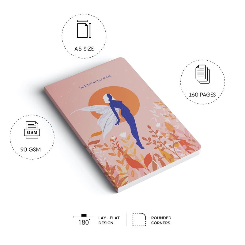 FACTOR NOTES دفتر A5: مخطط | 90 جرام | 160 صفحة (مكتوب في النجوم) - Image 3