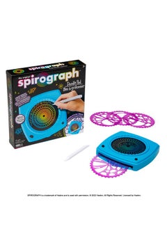 Spirograph Spirograph Doodle Pad- Arts and Crafts, Scratch Art, LCD Writing Tablet for Kids, Kids Toys, Art Supplies, Drawing Kit, Spiral Art, Double-Sides Stylus, Build-in Storage, Stencils Included, Ages 5+  - Image 3