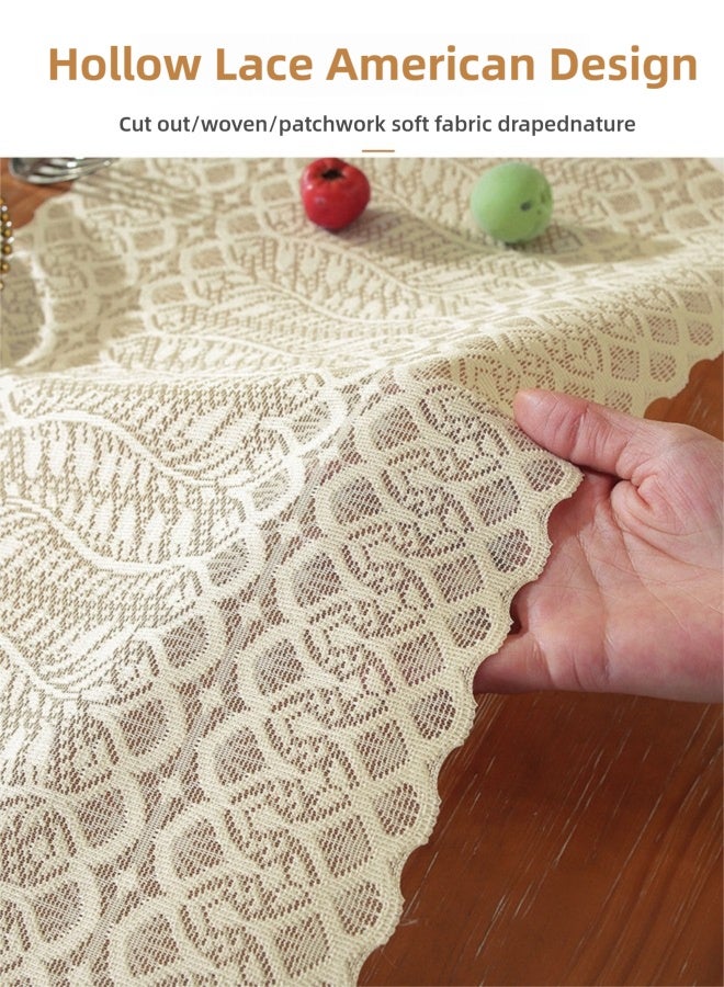 FLYROAD Table Runner with Tassels for Rustic Vintage Decor. Lace Table Runner Works Great As Table and Wedding Decor，30*183cm - Image 3