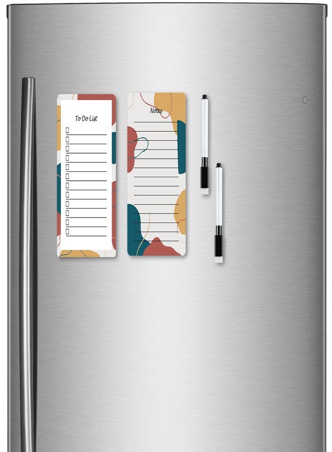 Windup Magnetic to Do List Shopping List Combo– Reusable Dry-Erase - Free Magnetic Marker Pen -Set C - Image 1