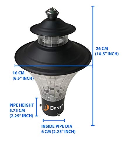 BENE Garden Light Nice (Black, 16 cm) - Pack of 4.(Polycarbonate) - Image 4
