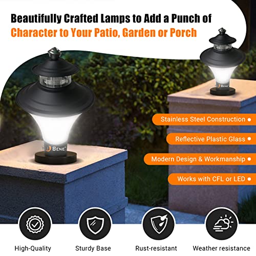 BENE Garden Light Nice (Black, 16 cm) - Pack of 4.(Polycarbonate) - Image 2