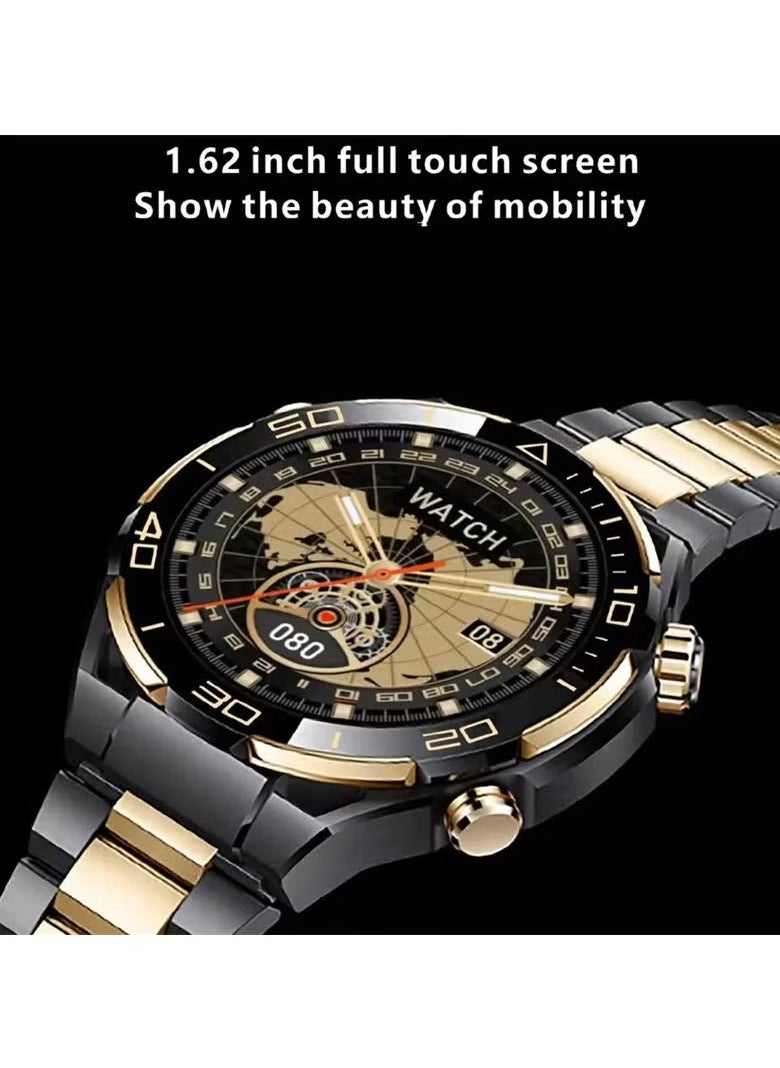 Haino Teko - S30 Max Men's Smart Watch with Wireless Charger | 1.62 Inch Display, 4GB ROM, NFC, Bluetooth Call, Voice Memo, Photo Album, Compass | Fitness Tracker & Multi-Functional Smartwatch - Image 1