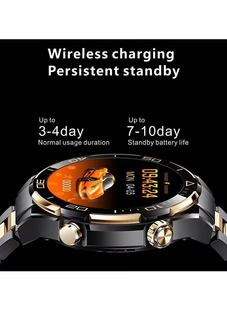 Haino Teko - S30 Max Men's Smart Watch with Wireless Charger | 1.62 Inch Display, 4GB ROM, NFC, Bluetooth Call, Voice Memo, Photo Album, Compass | Fitness Tracker & Multi-Functional Smartwatch - Image 1