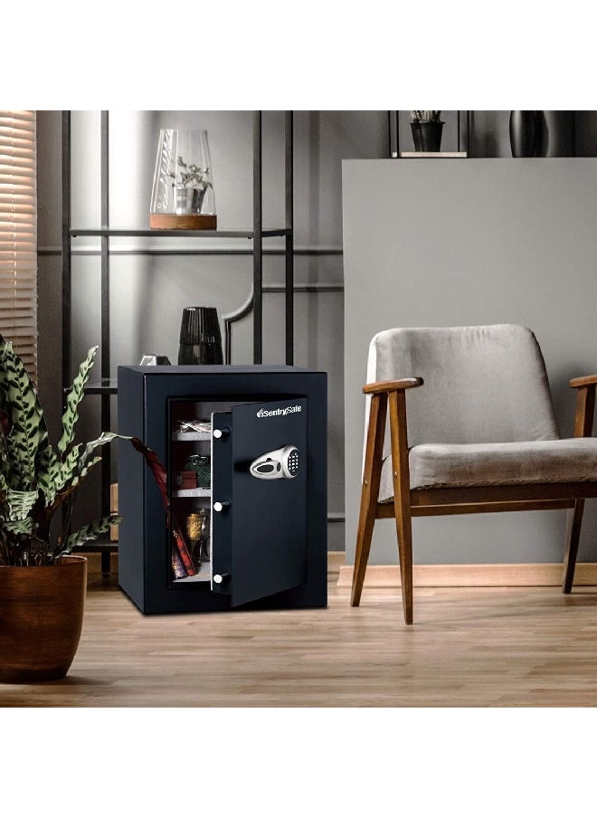 SentrySafe - Digital Combi and Override Key Safe Black 74kg T8-331 - Image 1