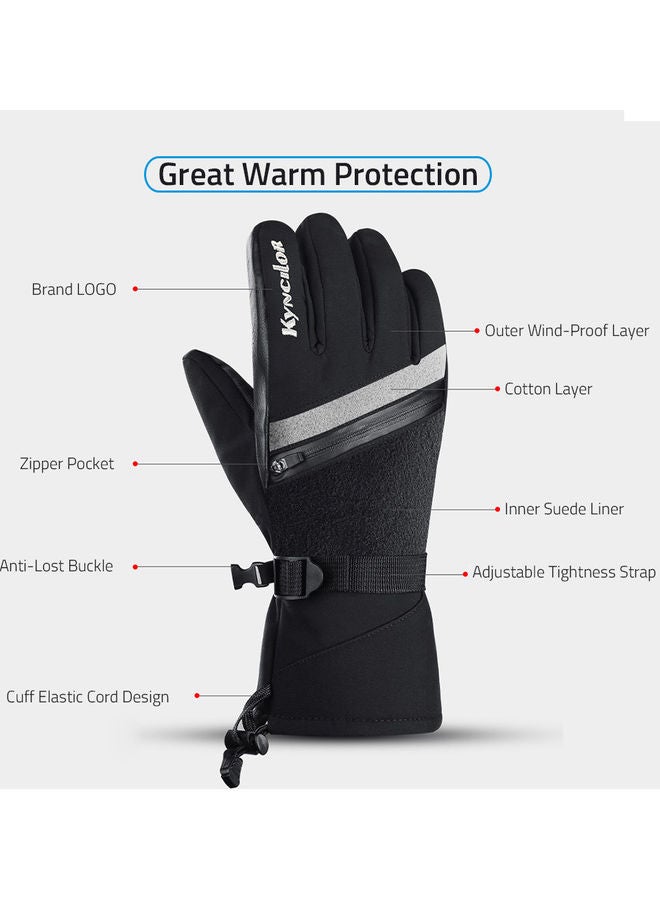 kyncilor Warm Touchscreen Ski Gloves XL - Image 2