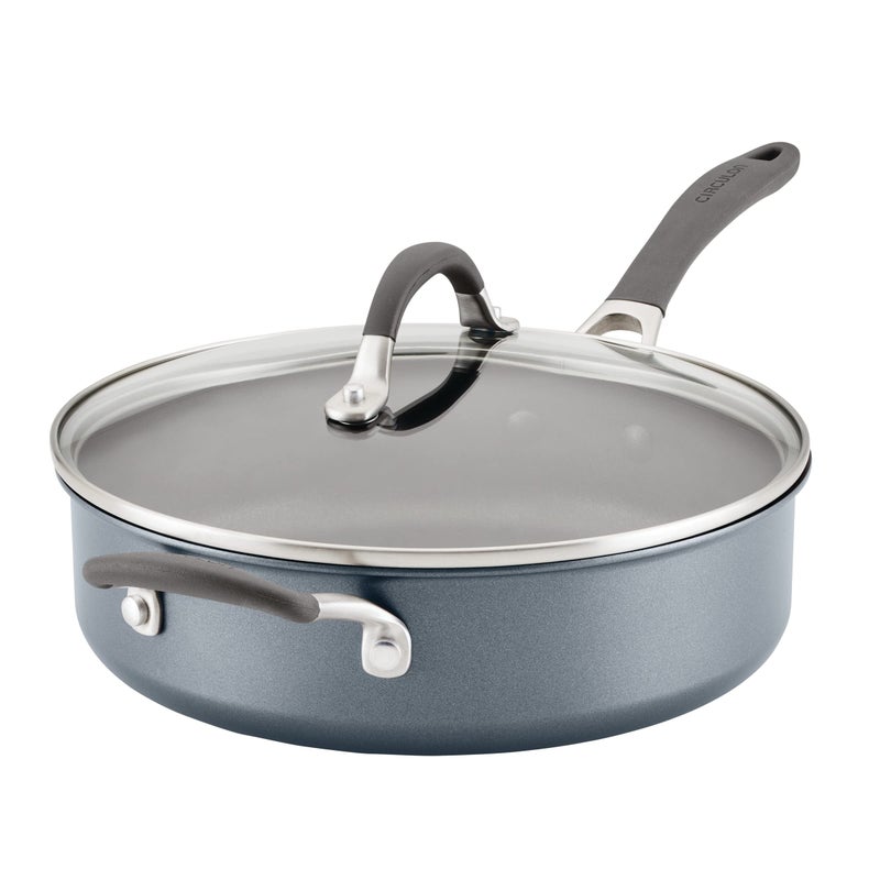 Circulon A1 Series with ScratchDefense Technology Nonstick Induction SautÃ© Pan with Helper Handle and Lid, 5 Quart, Graphite - Image 1