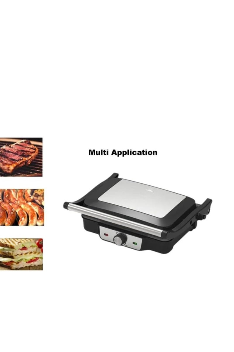 Denx DX2094 Electric Grill with Non-Stick Teflon Surface and 1600W Power - Image 1