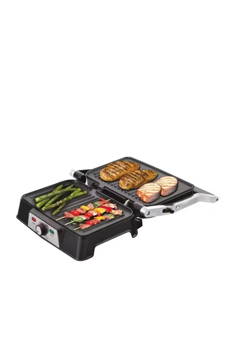 Denx DX2094 Electric Grill with Non-Stick Teflon Surface and 1600W Power - Image 2