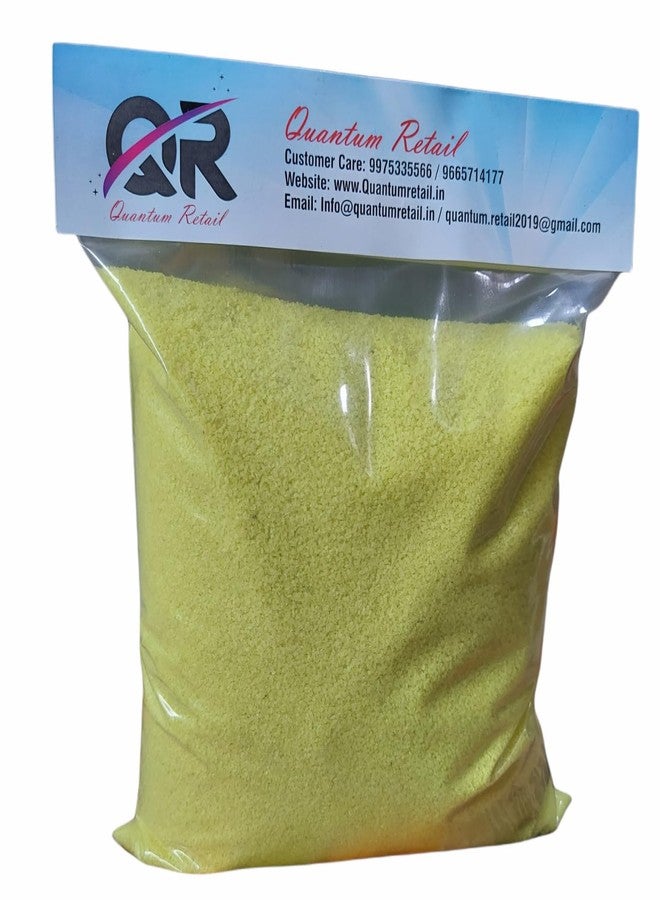 Quantum Retail - Lemon Yellow Colour Sugar Sand Gravel for Aquarium/Home & Garden/Lawn Decoration/Aquarium Substrate/Terrarium/Quartz Sand/Aquarium Sand for Fish Tank (2.5 KG) - Image 1