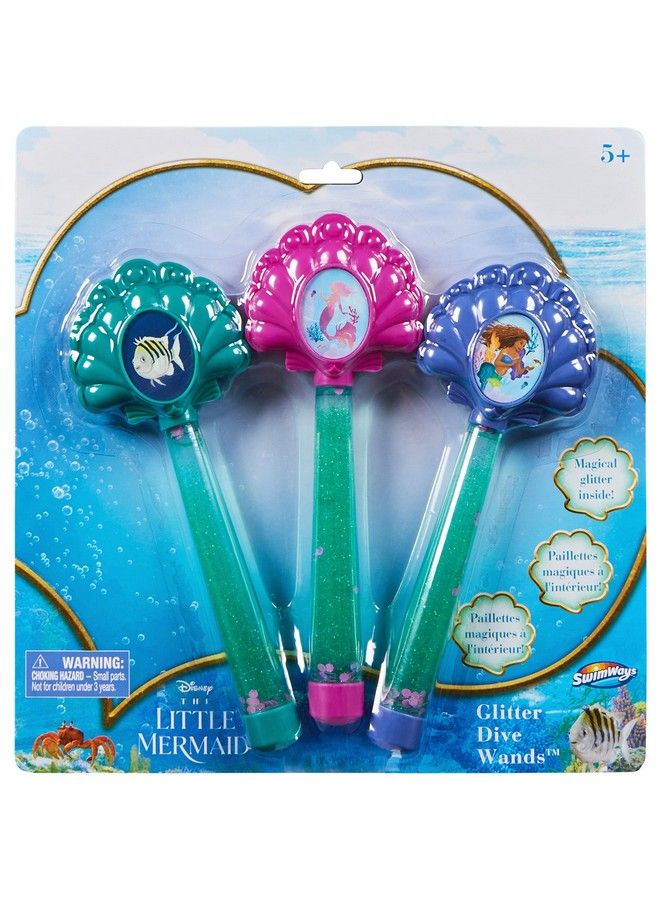 SwimWays عصي الغوص المتلألئة من حورية البحر الصغيرة - مجموعة 3 قطع من ألعاب الغوص وألعاب الحمام واحتياجات حفلات المسبح للأطفال من عمر 5 سنوات وما فوق - Image 5