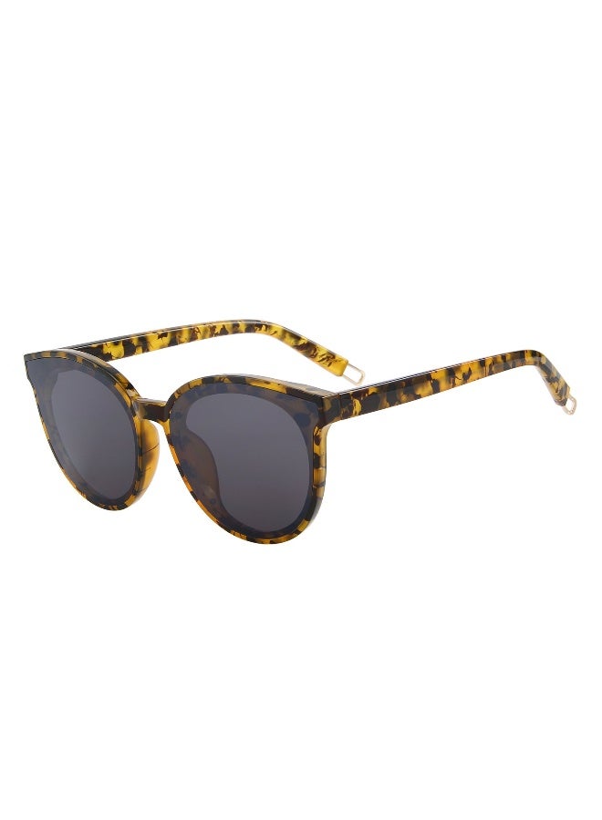 MERRY'S Round Sunglasses for Women Vintage Eyewear S8094 (Leopard, 63) - Image 1
