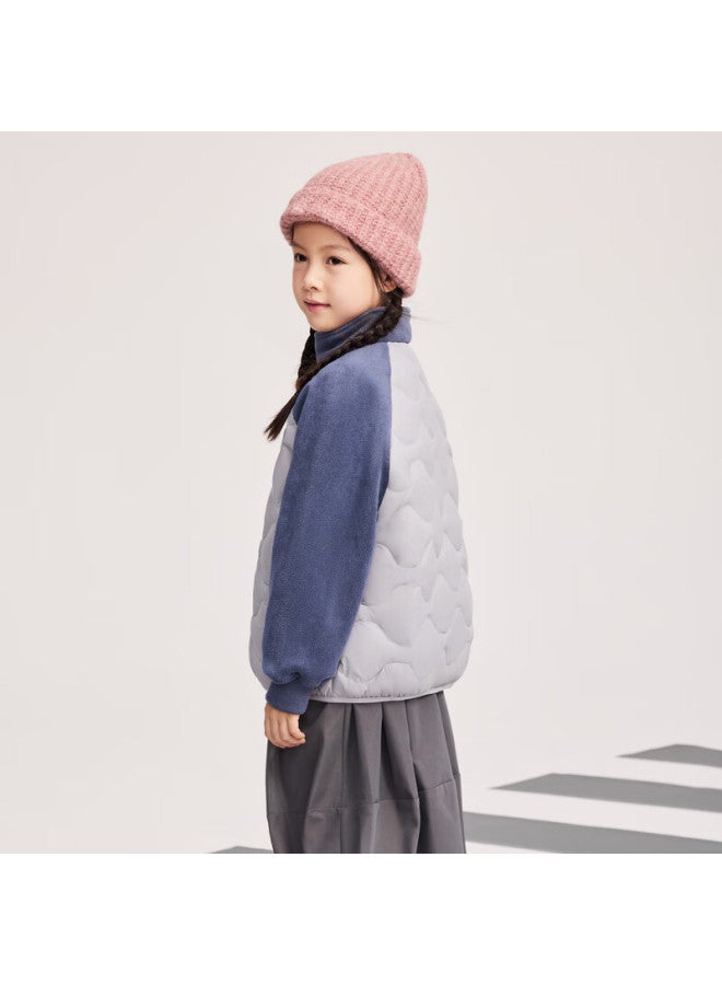 Snowflying Autumn New Kids And Parent-child Gourd Pattern Patchwork Lightweight Down Jacket Versatile Outdoor - Image 2