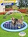 PETOCAT Splash Pad NonSlip Dogs Cool Sprinkler Pool Extra Large Splash Pads for Kids Dog Baby Wading Pool Summer Outdoor Play Water Fun Toy Gift Easy to UseClean 107 inch - Image 4