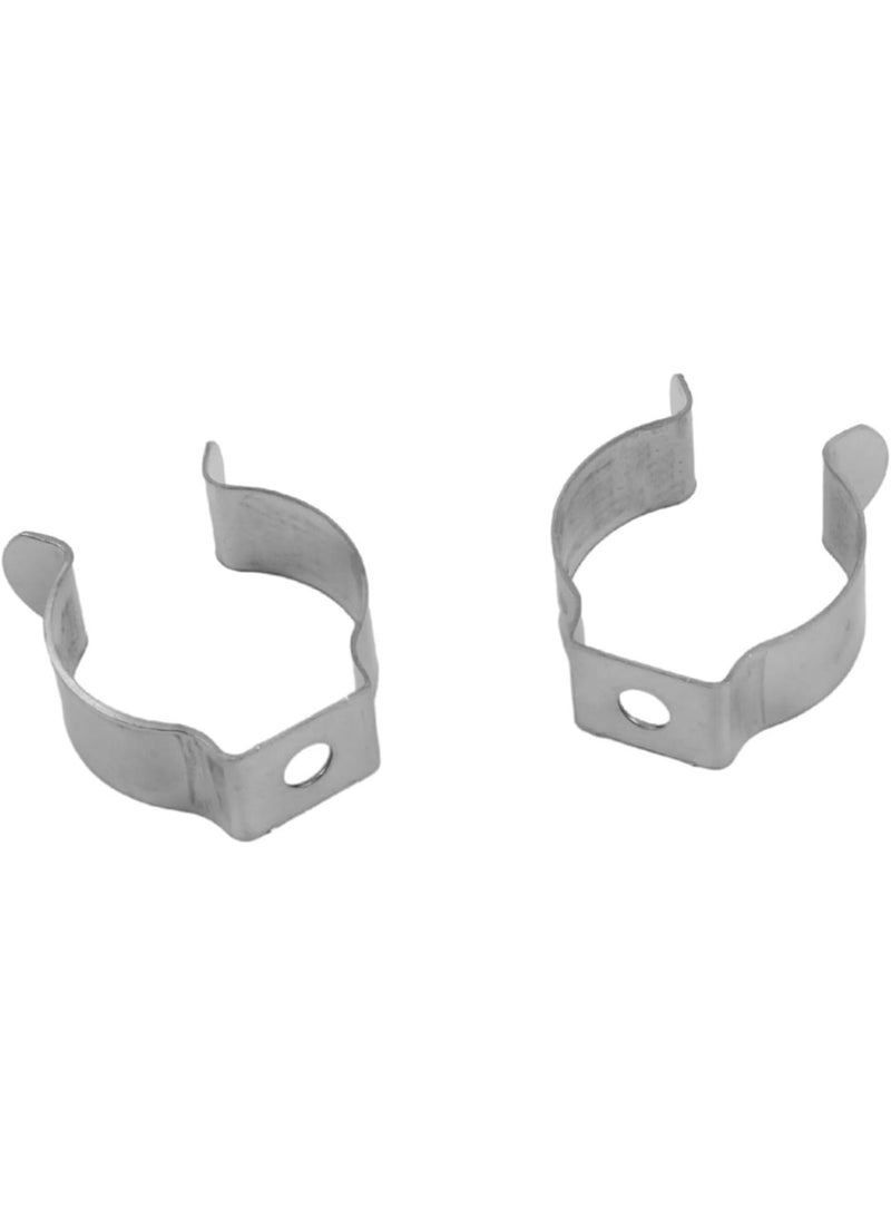 GGOOT Tool Spring Terry Clips Storage Mounting Brackets Heavy Duty Metal Clamp Holders Multi Purpose Pipe Fixing Clips Workshop Hardware 10 Pieces(25mm) - Image 3