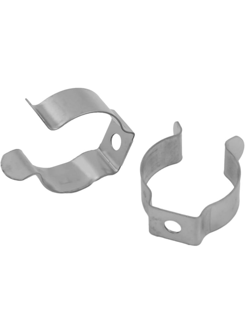 GGOOT Tool Spring Terry Clips Storage Mounting Brackets Heavy Duty Metal Clamp Holders Multi Purpose Pipe Fixing Clips Workshop Hardware 10 Pieces(25mm) - Image 2