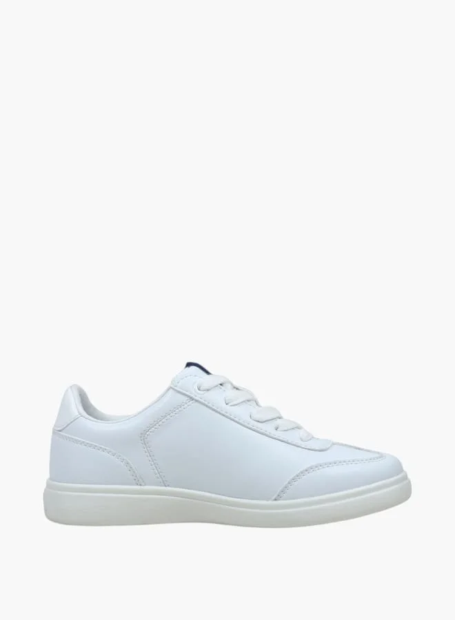Girls' Stitch Detail Sneakers with Lace-Up Closure - SEATTLE