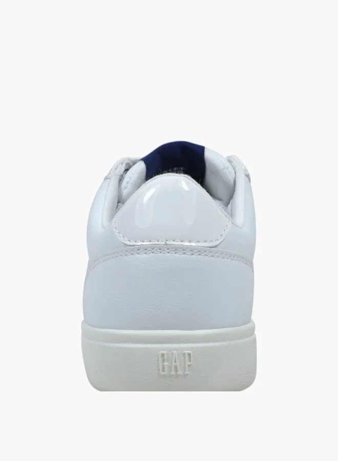 GAP Girls' Stitch Detail Sneakers with Lace-Up Closure - SEATTLE