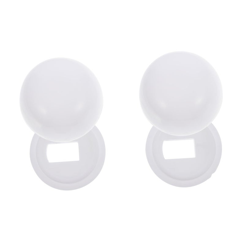 مجموعة أغطية مسامير مقعد المرحاض الممدودة من قطعتين، مبطنة بإغلاق ناعم، إكسسوارات زخرفية للمنزل - Image 2