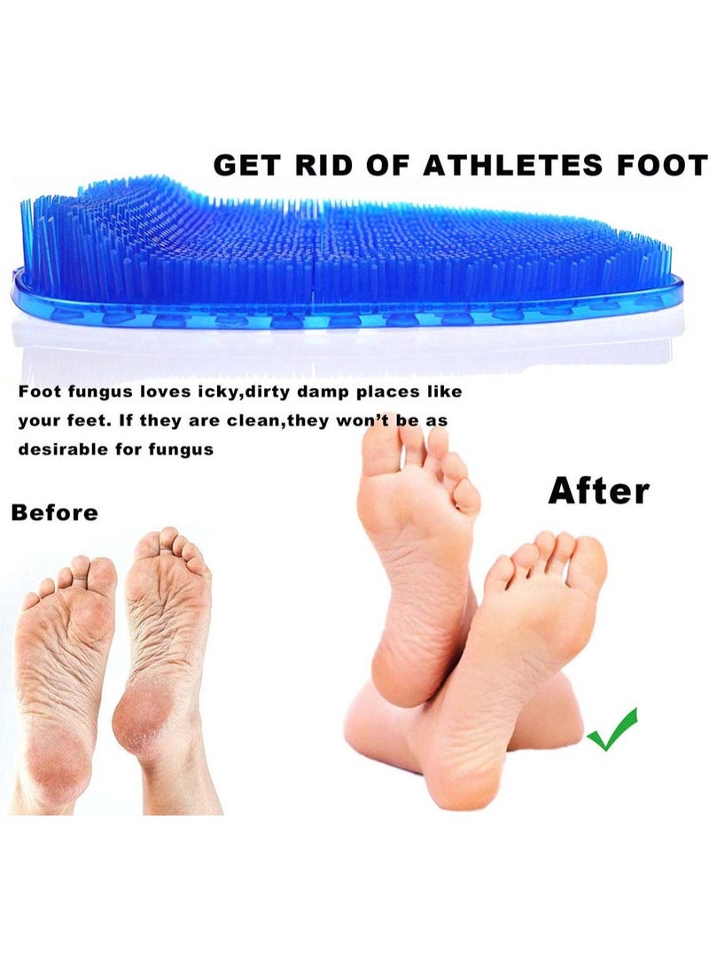 SYOSI Foot Scrubber Cleaner Massager Shower Brush with Non-Slip Suction Cups and Soft Acupressure Massage Mat for Care Circulation Reduces Pain - Image 5