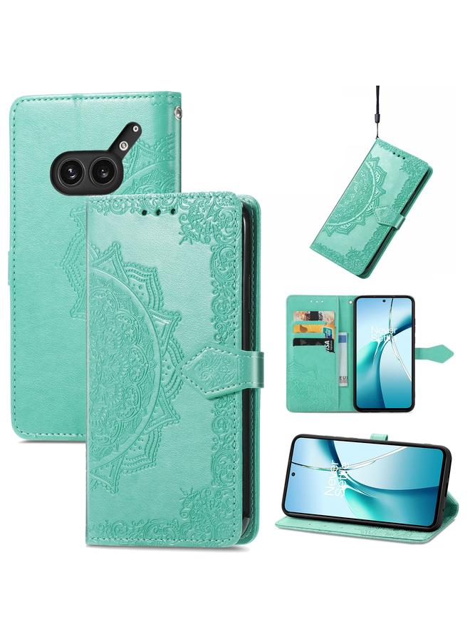 Case For Nothing Phone 2a Plus Mandala Flower Embossed Leather Phone Case