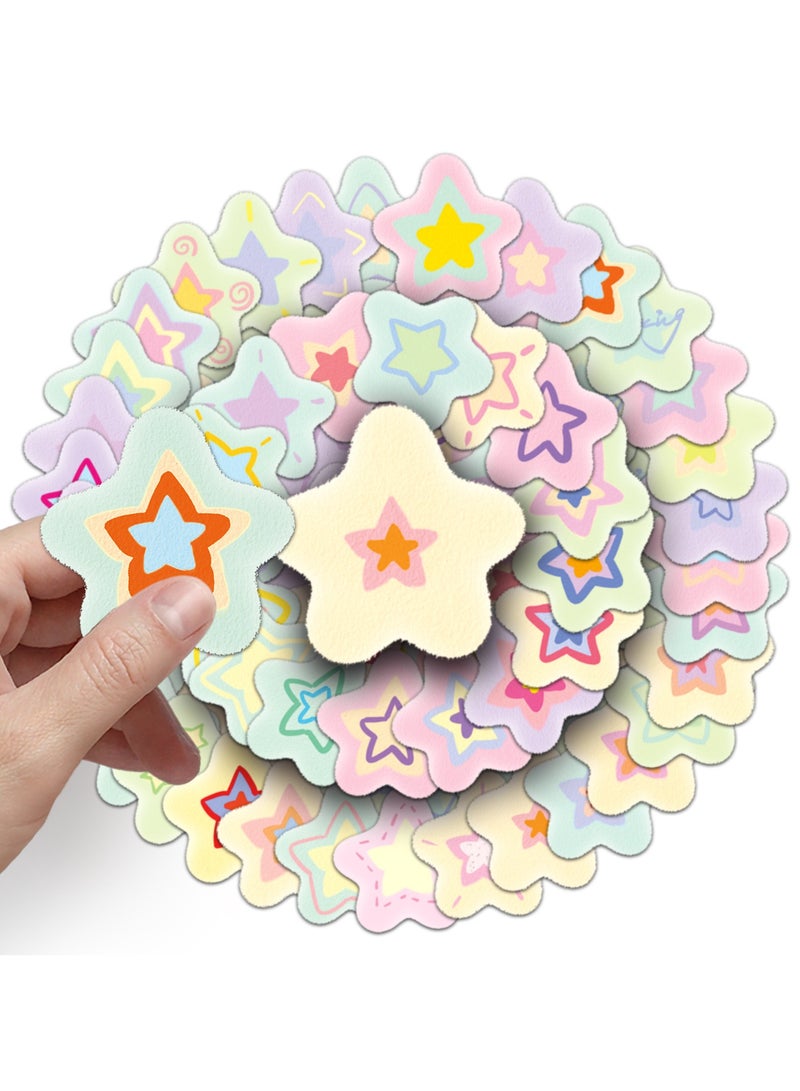 قوس قزح أورينبو ملصقات نجوم كرتونية لطيفة للمراهقين والأولاد والبنات والأطفال، 50 قطعة من ملصقات الفينيل المقاومة للماء لأجهزة الكمبيوتر المحمول والتابلت وقوارير المياه ودفاتر القصاصات والهواتف وأجهزة الكمبيوتر المحمولة وحقائب اليد ومجموعة ملصقات جميلة - Image 2