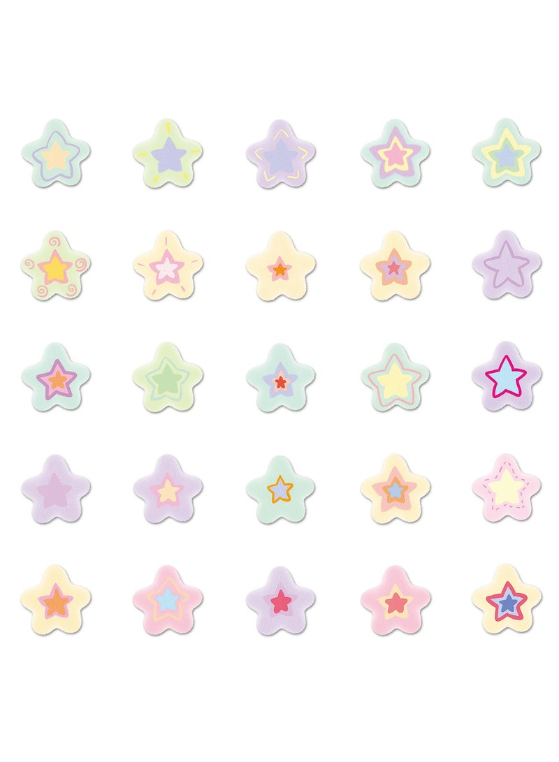 قوس قزح أورينبو ملصقات نجوم كرتونية لطيفة للمراهقين والأولاد والبنات والأطفال، 50 قطعة من ملصقات الفينيل المقاومة للماء لأجهزة الكمبيوتر المحمول والتابلت وقوارير المياه ودفاتر القصاصات والهواتف وأجهزة الكمبيوتر المحمولة وحقائب اليد ومجموعة ملصقات جميلة - Image 3